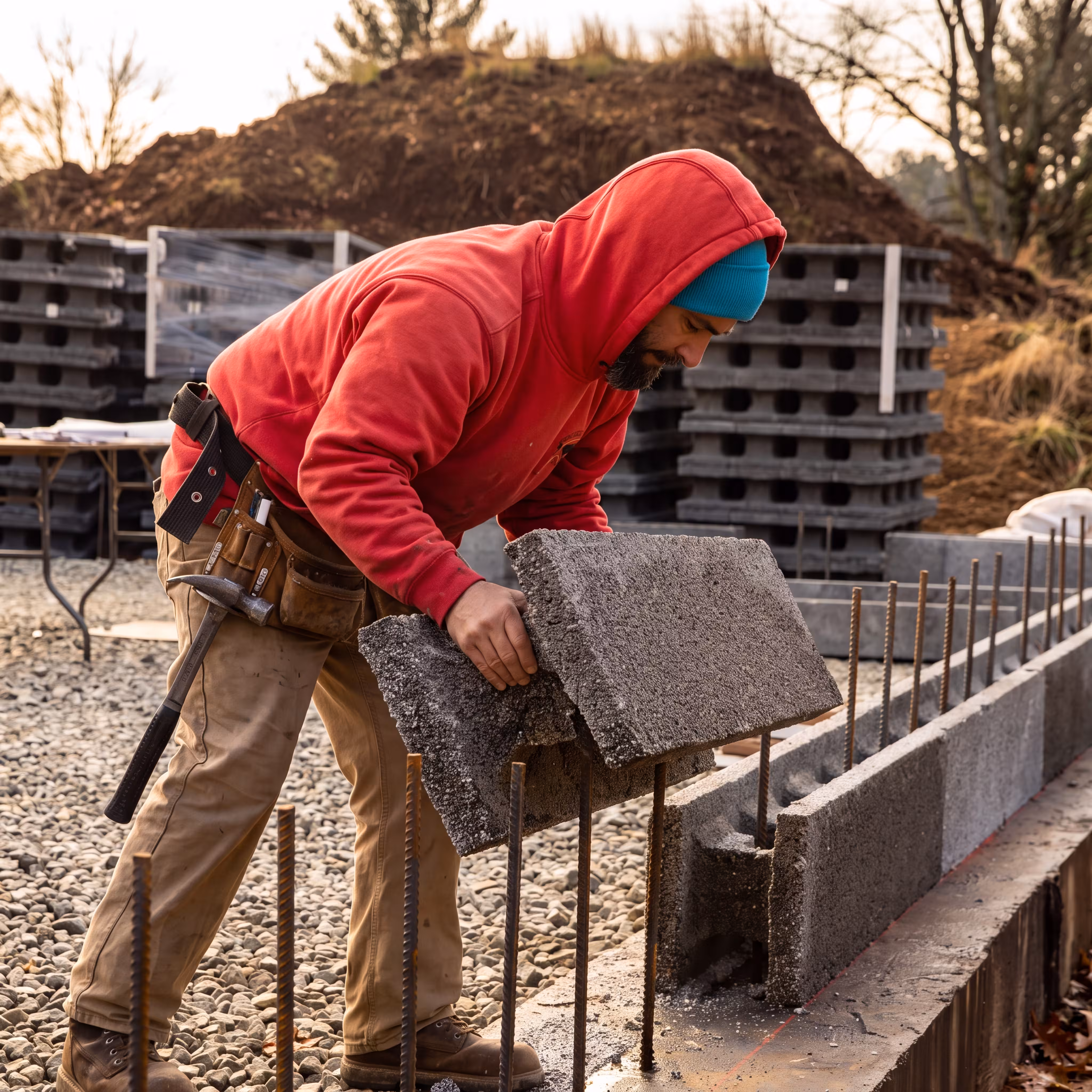 Reinforced Concrete + Blocks